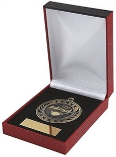 Medaljask 60 mm med plats för gravyrskylt