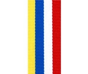 Medaljband Gul/Blå/Vit/Röd