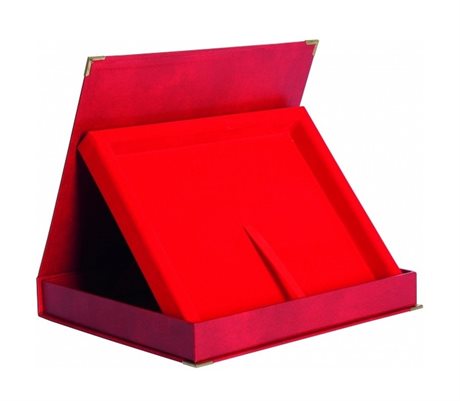 Red Presentation box for wooden diploma