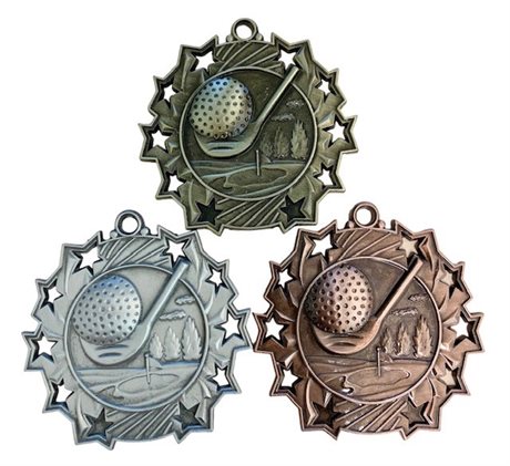 Medalj Golf PTMD854 60mm