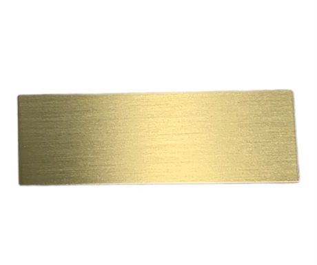 Årsplåt Borstad Guld max 50x25mm