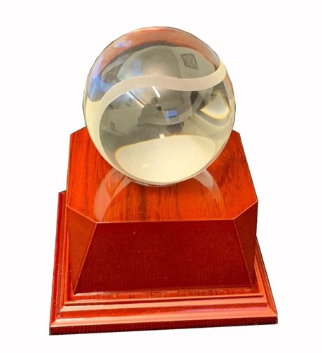 Padel och Tennisboll crystal award