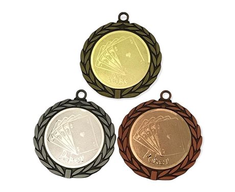 Medalj Poker 70mm