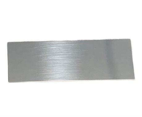 Årsplåt Blank Silver max 50x25mm
