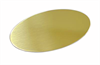 Ovale Piatta Blank mässing 145x73 utan hål