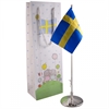 Dopflaggstång 42cm nysilver