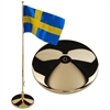 Flaggstång mässingpläterad 42cm